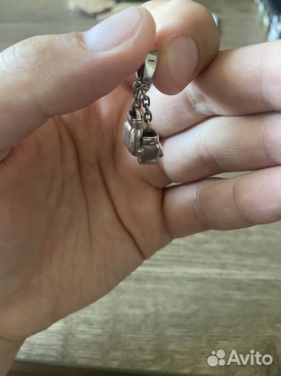 Подвеска серебро боксерские перчатки