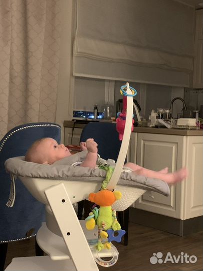 Стул stokke +Newborn set+ baby set