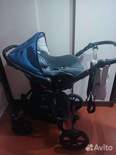 Продам коляску 3 в 1 Индиго