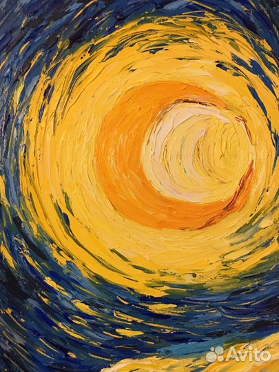 Картина маслом на холсте пейзаж