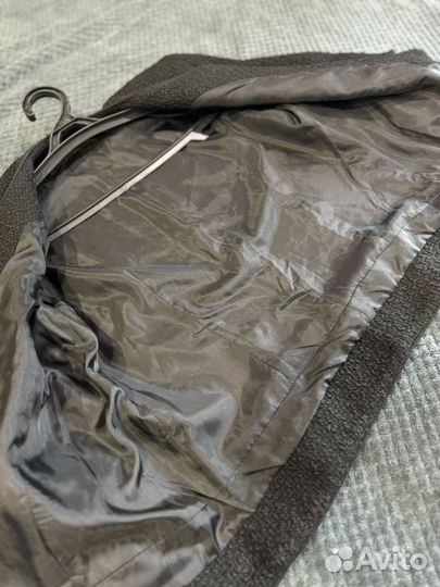 Твидовый жакет черный 44