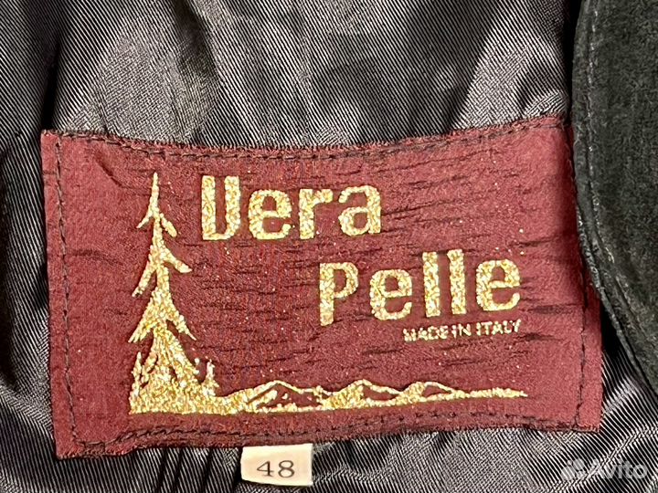 Крутая итальянская замшевая куртка, ог.120,винтаж