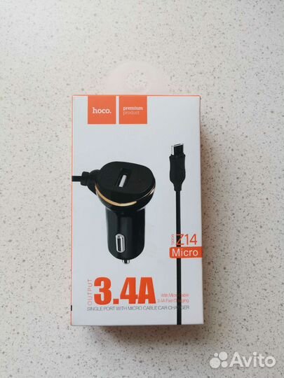 Автомобильное зарядное устройство Hoco Micro Usb