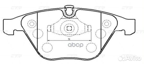 Колодки тормозные перед BMW E82/E90/92/90/E60/6