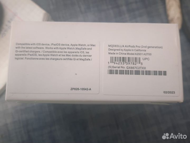 Наушники airpods pro2