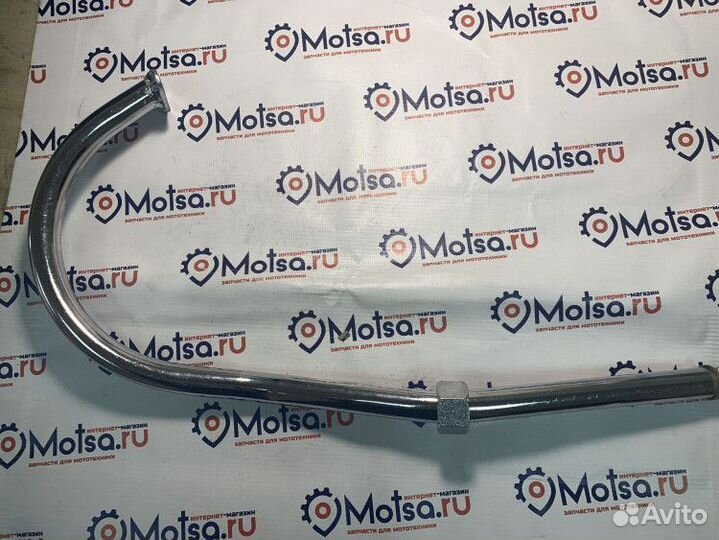 Глушитель веломотор №23 колено удлиненное