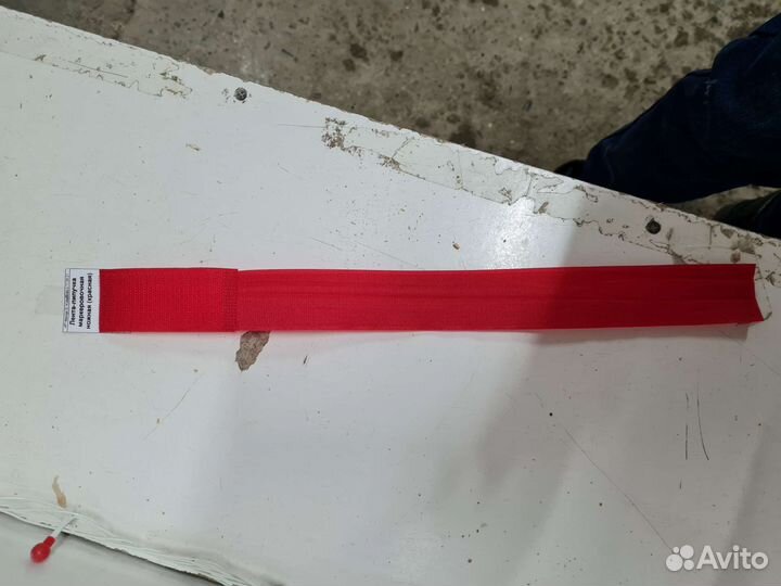 Лента-липучка маркеровочная ножная (красная)