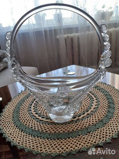 Хрустальная конфетница СССР