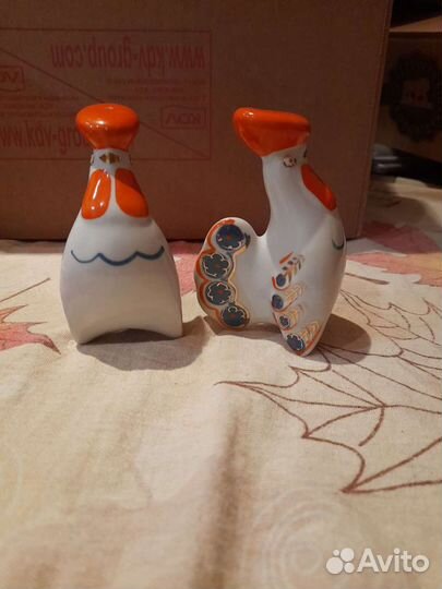 Солонка фарфор СССР петух