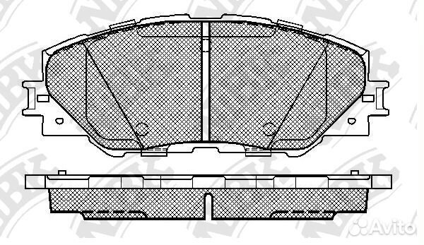 Колодки тормозные дисковые перед PN1530 NiBK