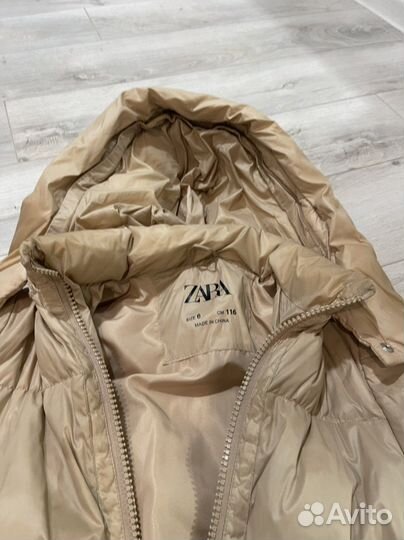 Пуховик Zara для девочки 116