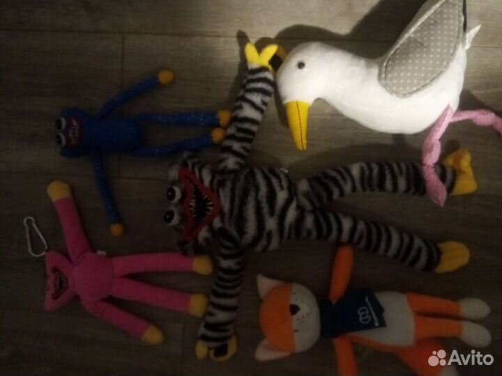 Игрушки мягкие, цена за все