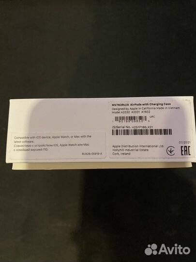 Беспроводные наушники apple airpods 2 (оригинал)