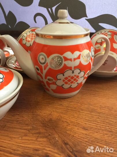 Чайный сервиз Полонне Подсолнух Винтаж