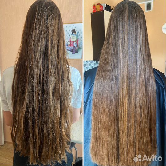 Кератиновое выпрямление