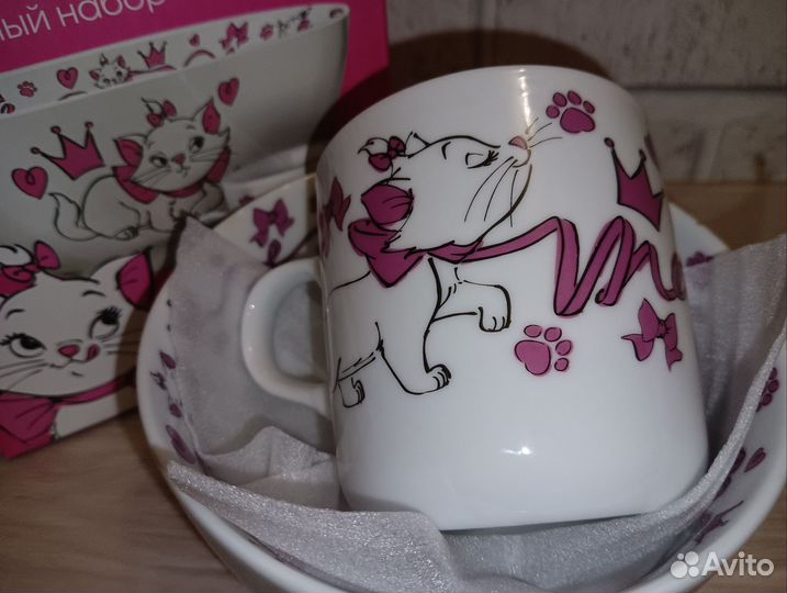 Подарочный набор блюдце с кружкой Дисней