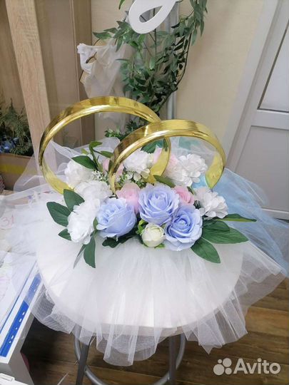 Кольца свадебные на машину