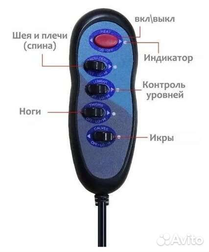 Массажный матрас с подогревом