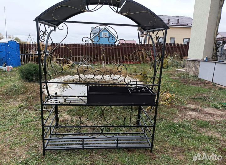 Мангал с крышей