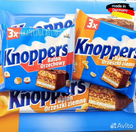 Knoppers кнопперс батончик Сладости из Европы