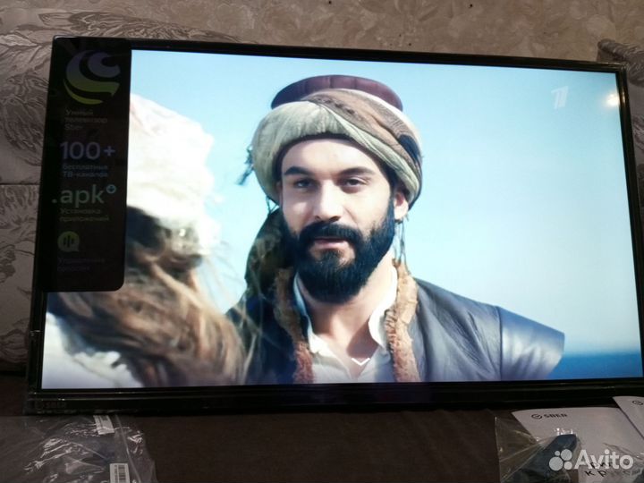 Новый безрамочный Телевизор SMART tv 32 сбер