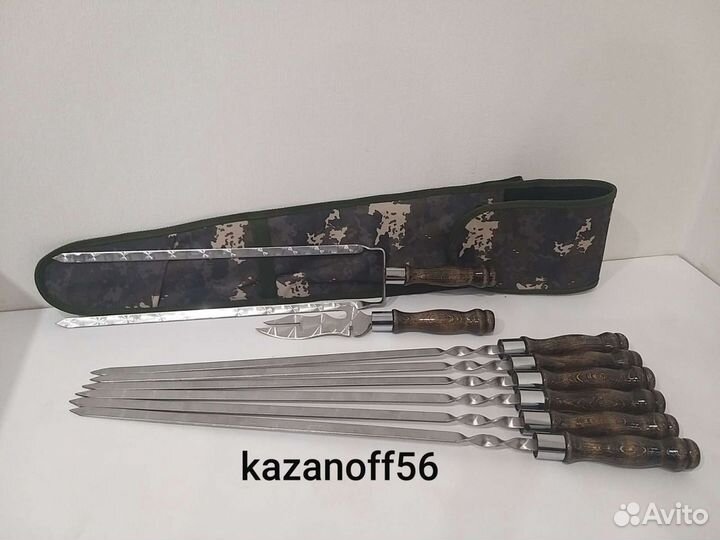 Набор шампуров в чехле / шампура