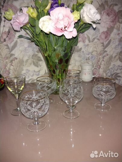 Хрустальные бокалы СССР