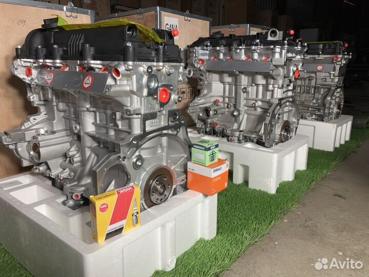 Двигатель новый на Kia Rio 3 Hyundai Solaris 1.4