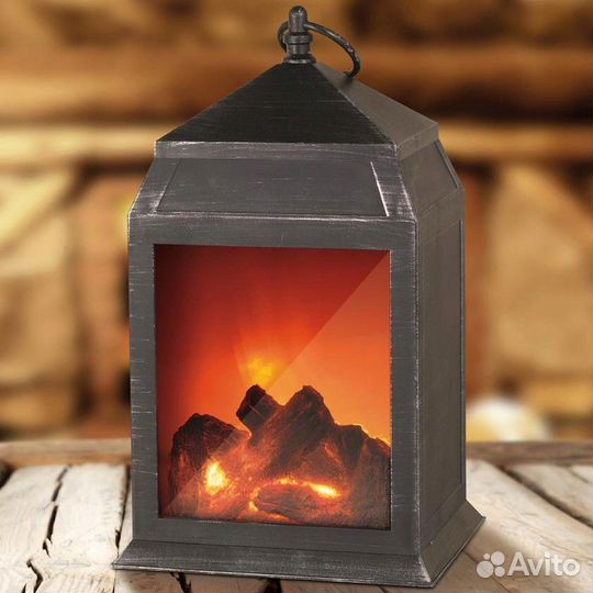 Камин светильник с имитацией огня