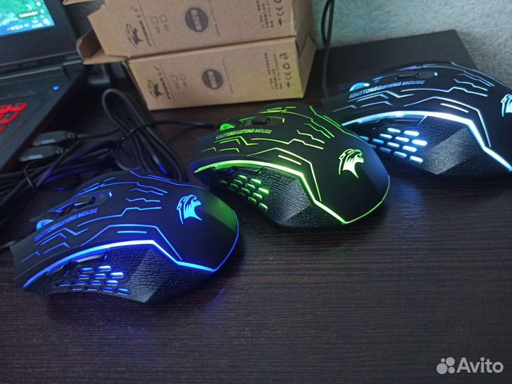 Игровая мышь геймерская Forka тихие клики новые