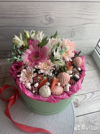 Клубничный букет клубника в шоколаде