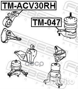 Подушка двигателя прав tmacv30RH Febest