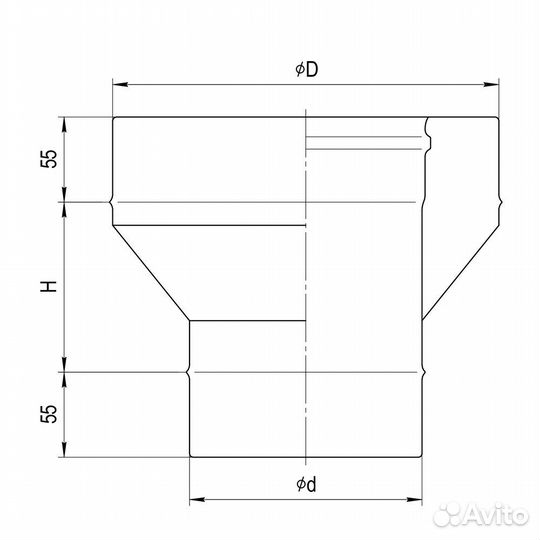 Старт-сэндвич ferrum (430/0,5мм + нерж.) Ф130х200