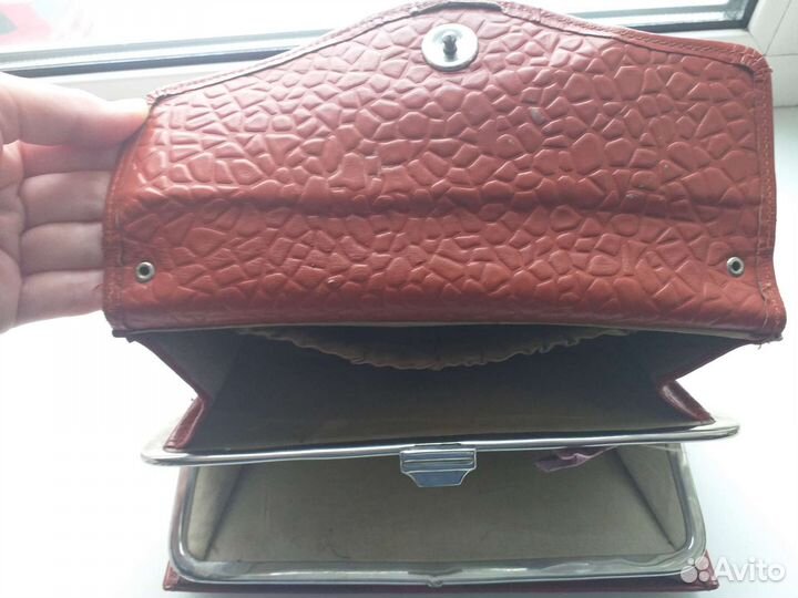 Сумка клатч нат кожа винтаж 50-е