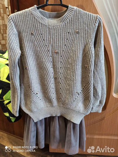 Кофта с платьем р. 152