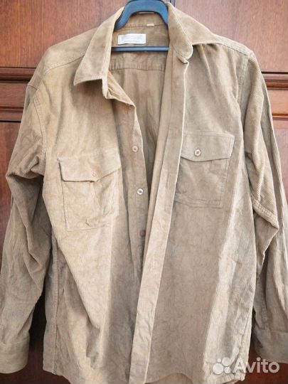 Мужская рубашка вельветовая