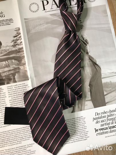 Галстук красновато коричневый Италия