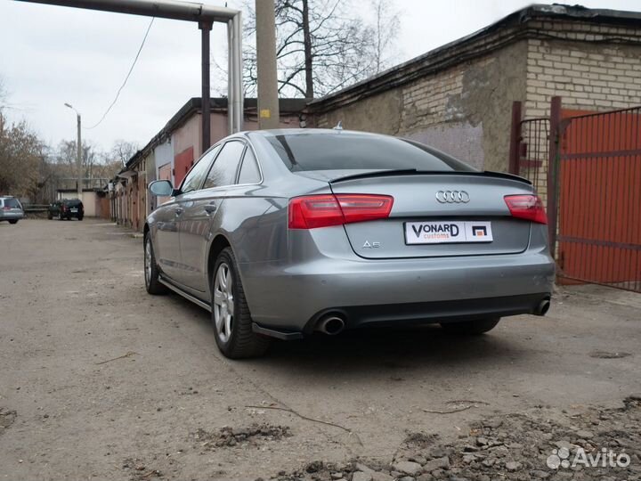 Сплиттеры заднего бампера Audi A6 C7