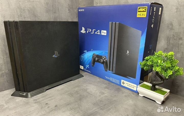Sony PS4 Pro 1TB + 2Геймпада + 40Игр