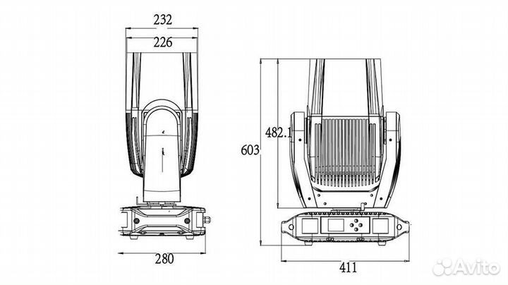 Silver star SS9461SCM neptune 300 beam, Поворотная