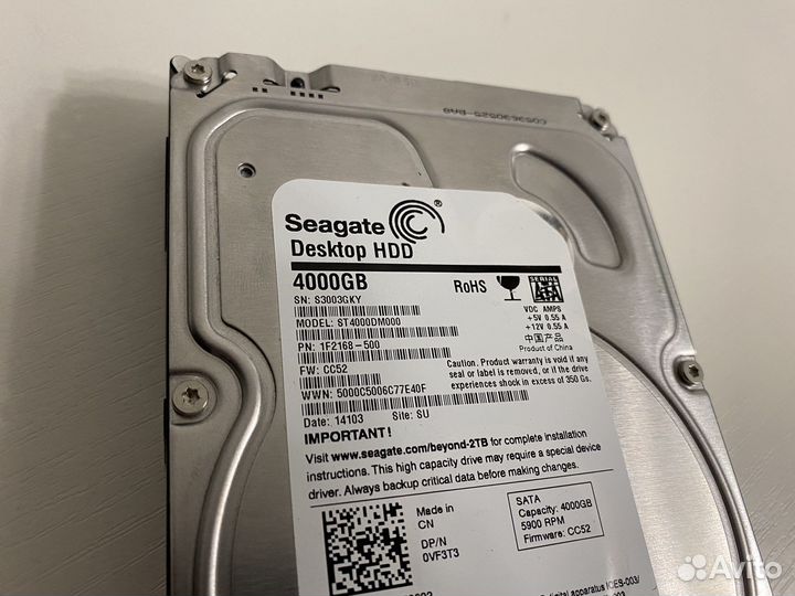 HDD 4Tb Seagate ST4000DM000