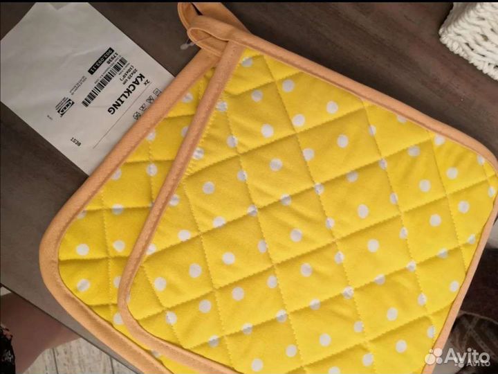 Набор Икеа чехол+прихватки новые