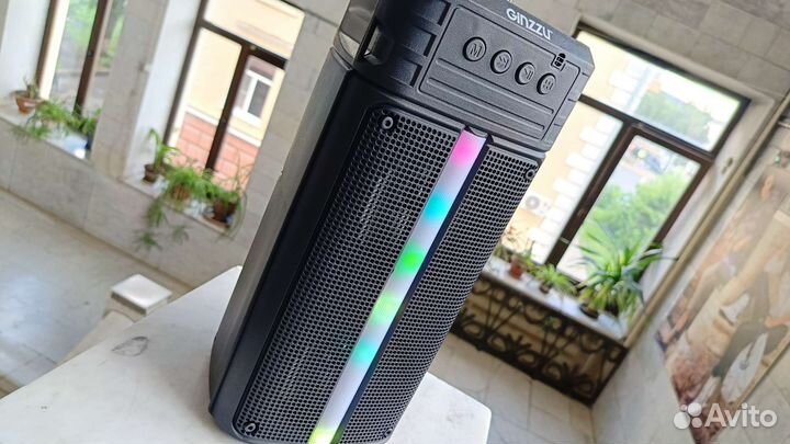 Блютуз колонка Ginzzu + караоке и радио