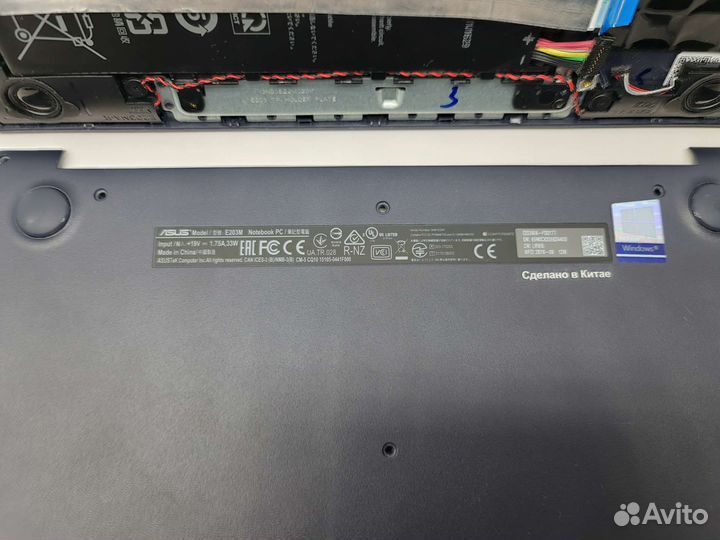 Asus E203M-Разбор топкейс/поддон/крышка