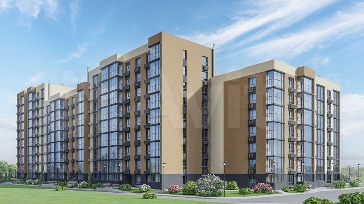 2-к. квартира, 72,2 м², 1/9 эт.