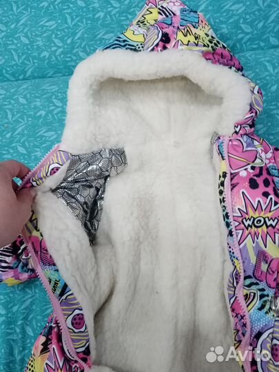 Зимний комбинезон для девочки 68 74