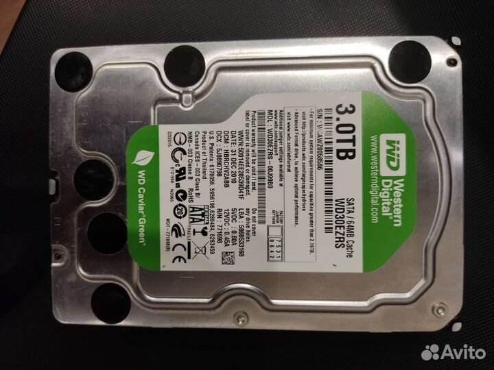 Жесткий диск 3 тб, 2Тв