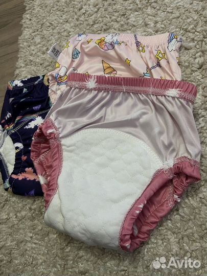 Многоразовые подгузники новые для девочки