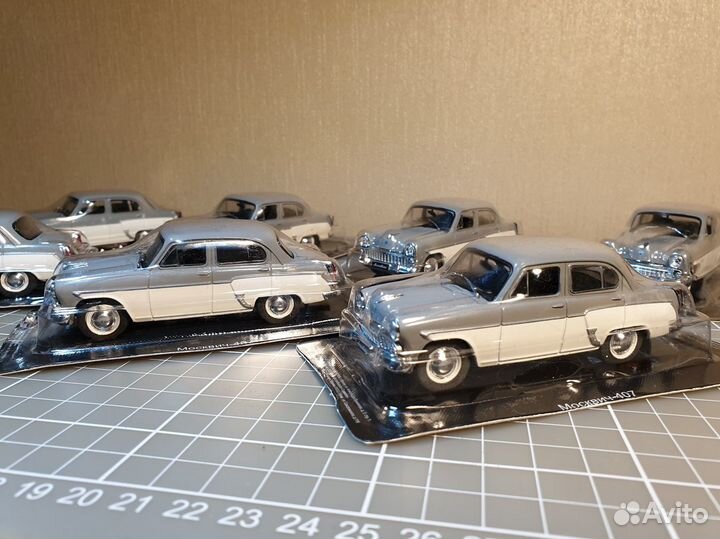 Москвич 407 серо-белый DeAgostini в блистере