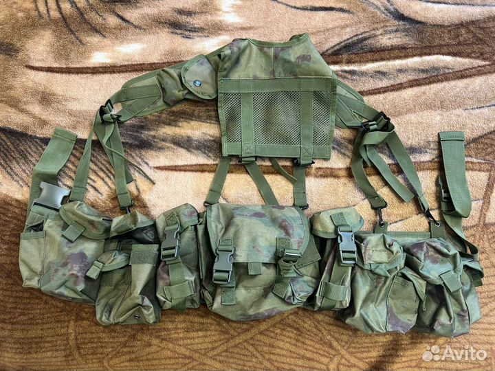 Комплект снаряжения поясная разгрузка, олива, мох